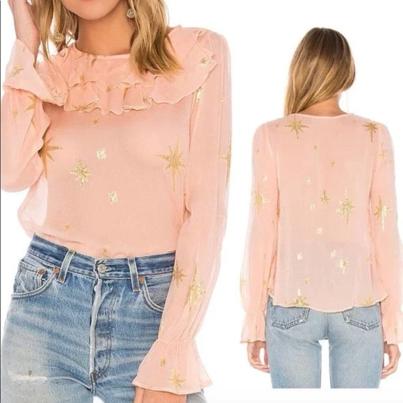 For Love & Lemons
Gilded Star Blouse Rose Gold - Picture 2 of 2